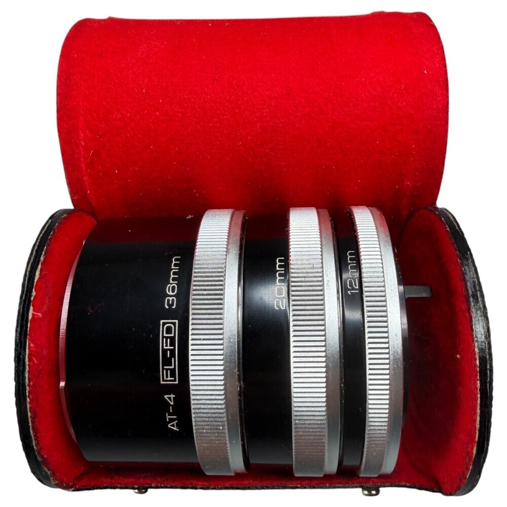 Vivitar for Canon FL/FD AT-4 Automatic Extension Tube Set 12, 20, 36mm